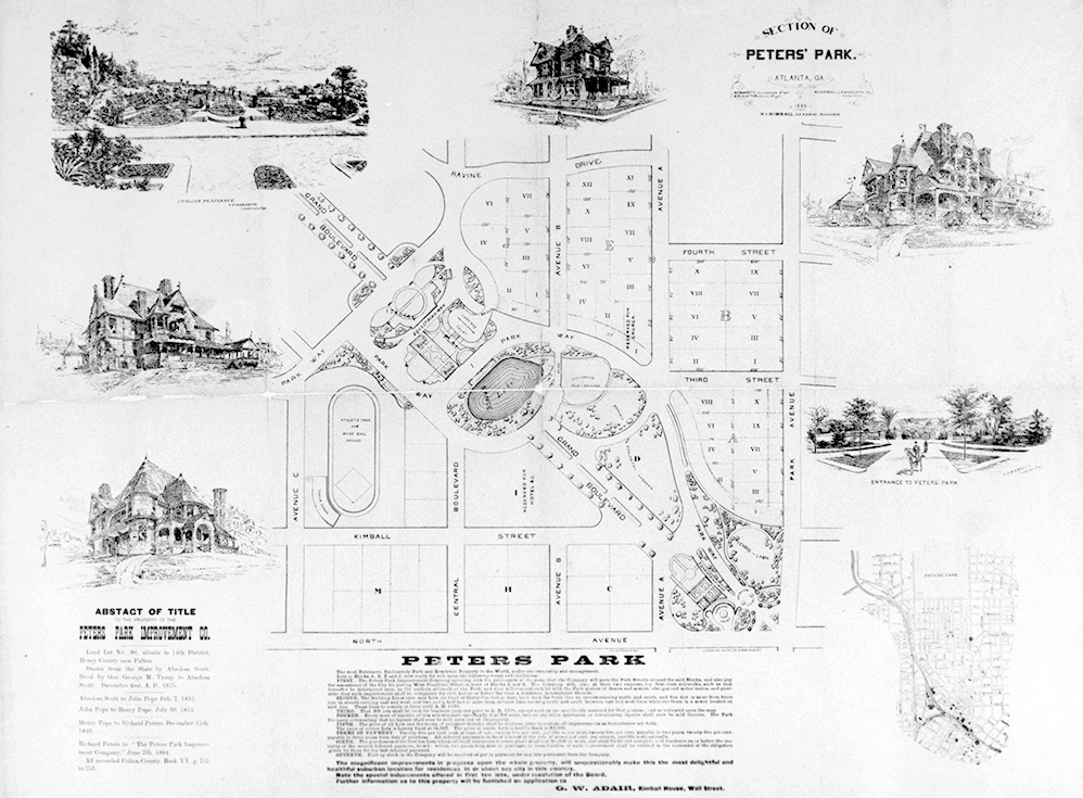 Peters park blueprint and map