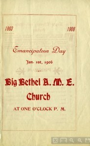 Emancipation Day, Big Bethel Church