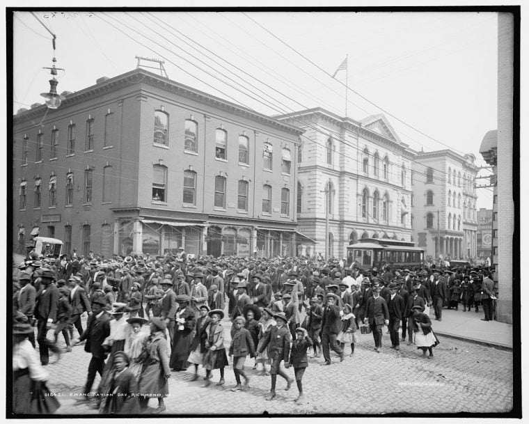 archive photo, Juneteenth in Richmond