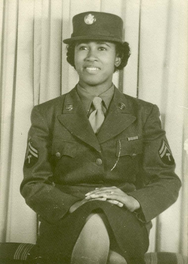 Catherine Wiley poses for her Womens Army Auxiliary Corps portrait. 