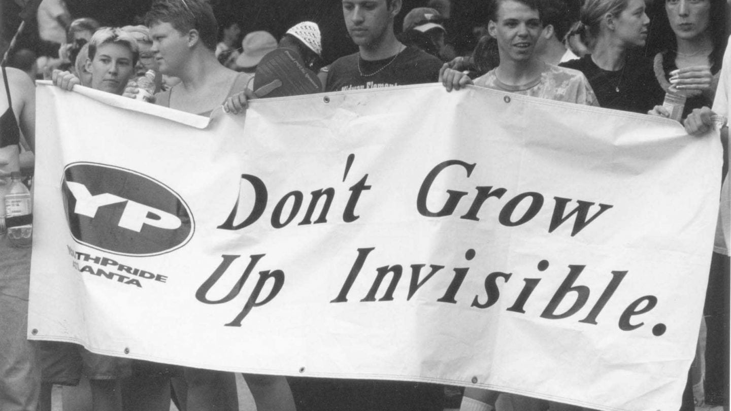 Don't grow up invisible banner