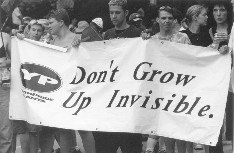 Don't grow up invisible banner