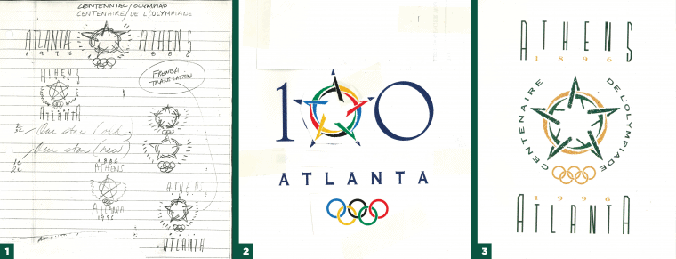 Sketches for Olympic Games logo designs