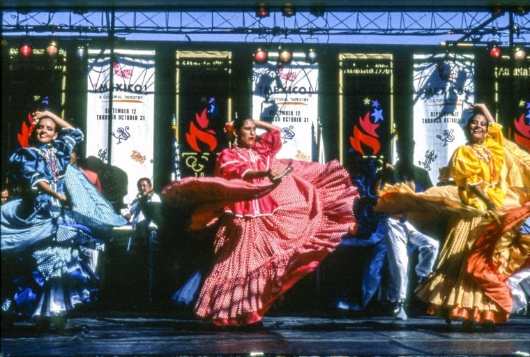 Performance during “Mexico: A Cultural Tapestry” festival | Unidentified photographer, Atlanta, September–October 1993 | Georgia Amateur Athletic Foundation Collection, Kenan Research Center at Atlanta History Center