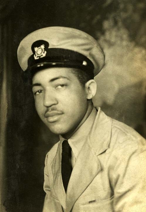 Samuel Floyd Daniel poses for a portrait in uniform. 