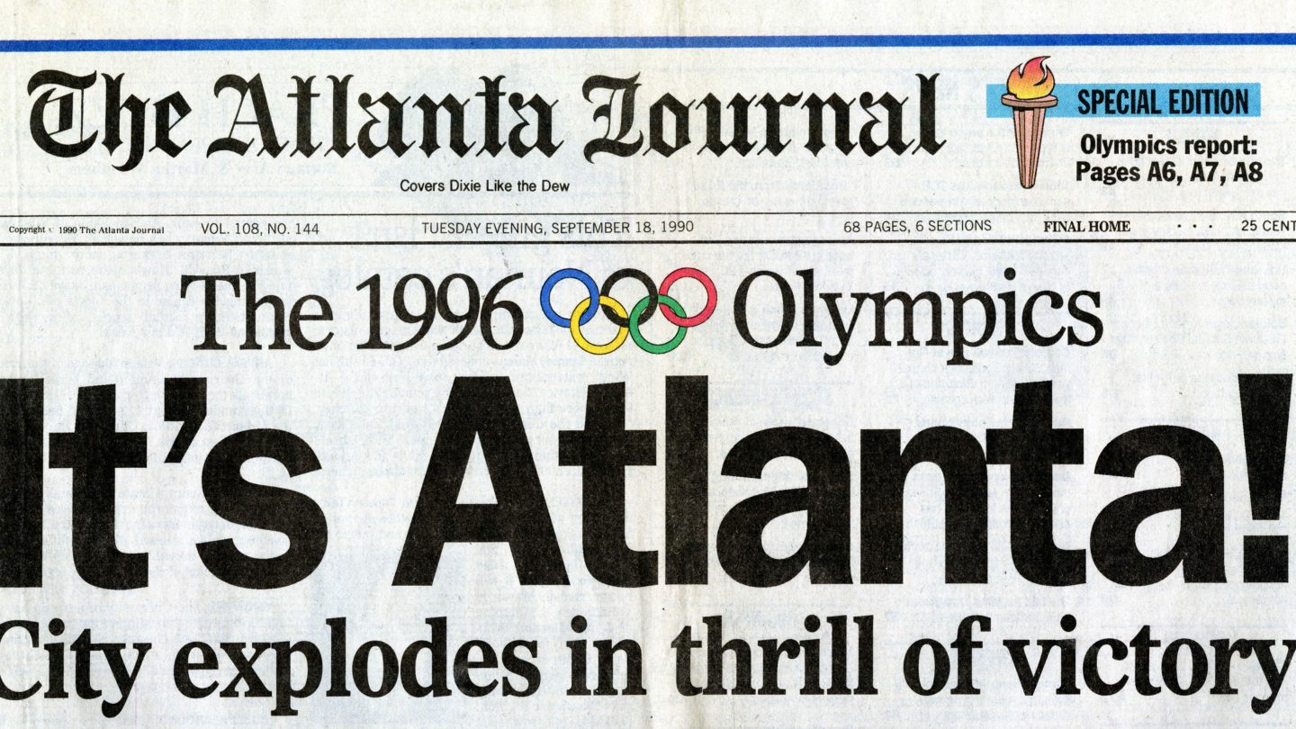 News Clipping of Atlanta Newspaper
