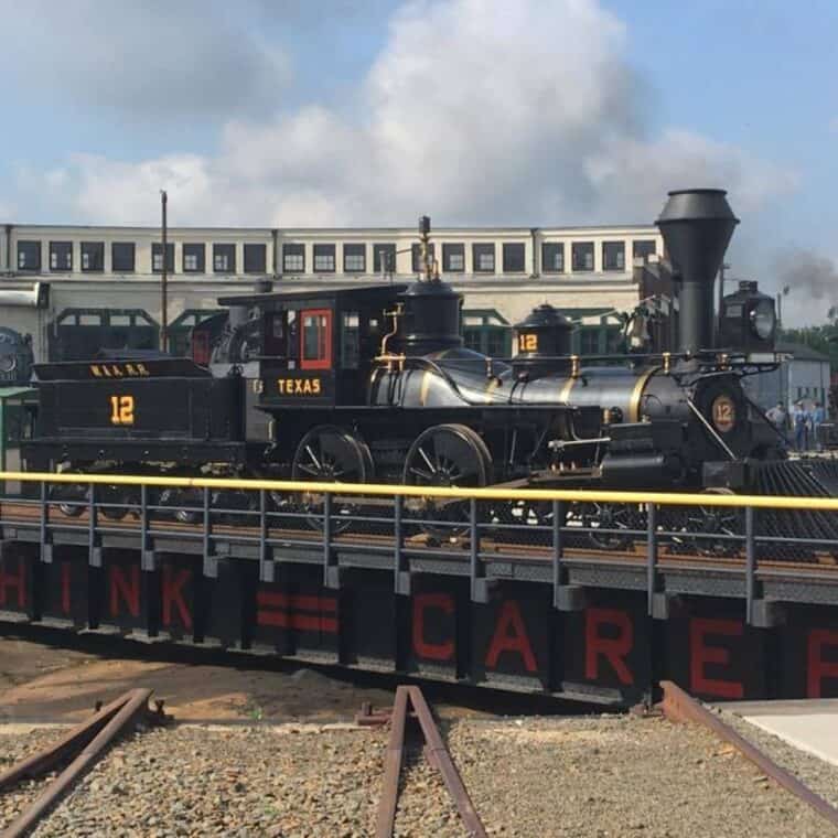 the texas locomotive outside