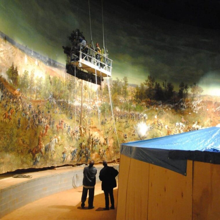 cyclorama examination and mapping