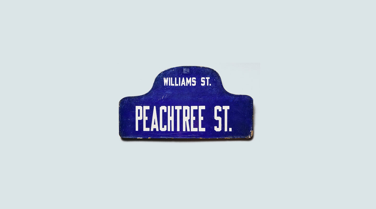 Peachtree Street Signage