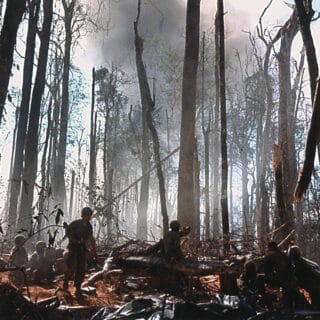 U.S. troops in combat in Vietnam
