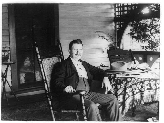 Joel Chandler Harris on Wren's Nest porch