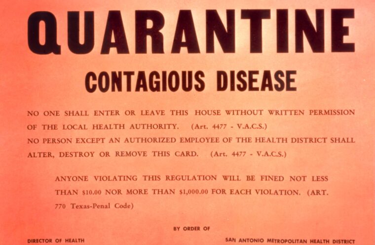 Quarantine, notice