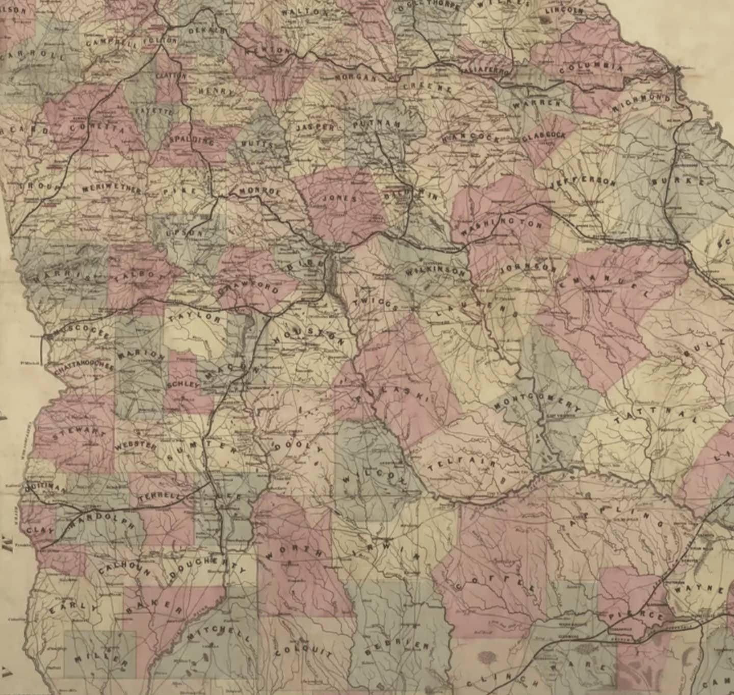 Cropped Georgia Civil War Map