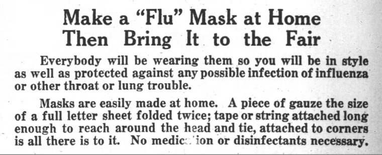 make a flu mask