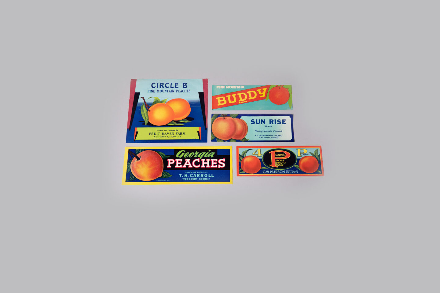 Peach Crate Labels Cherokee Garden Library Collection Highlight