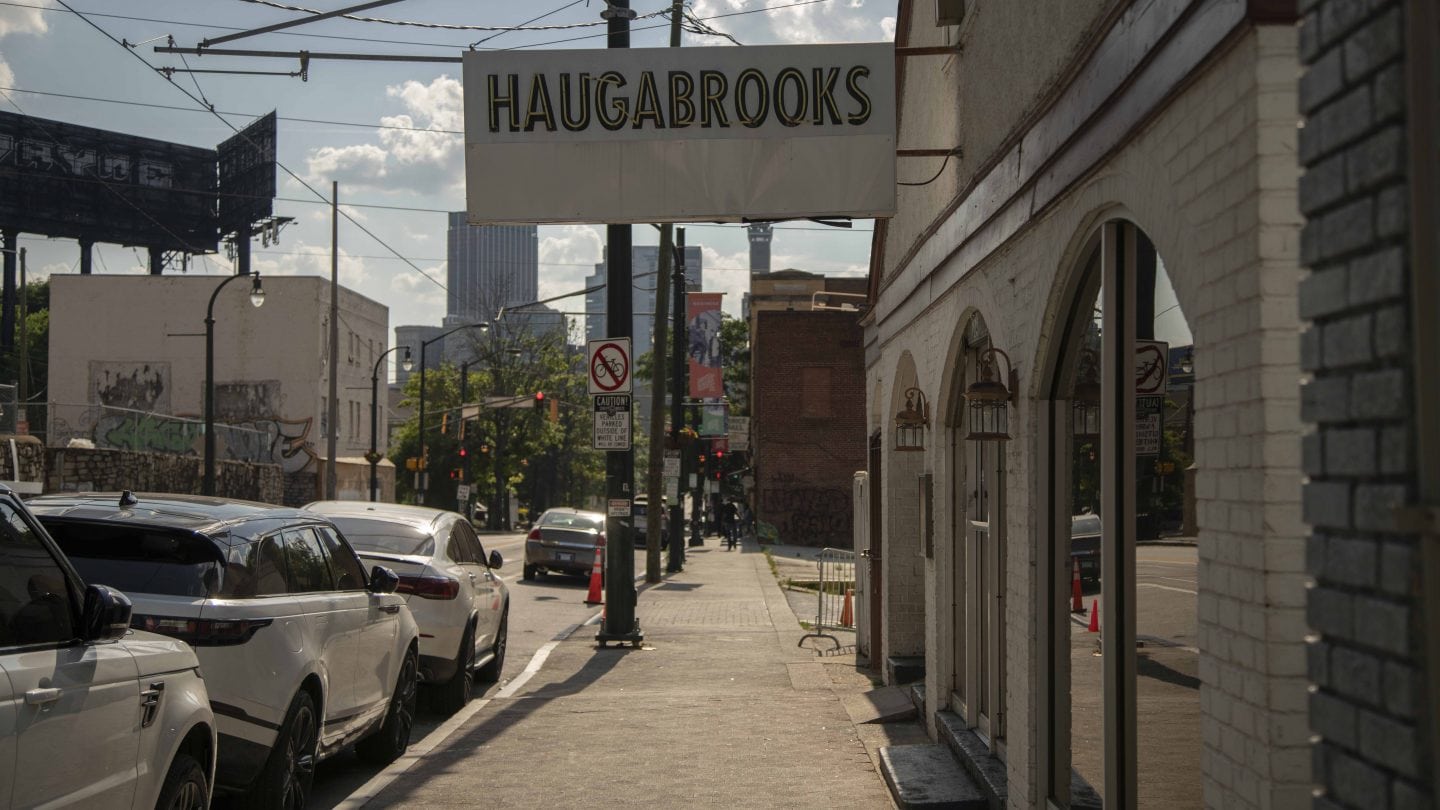 sidewalk view of Haugabrooks