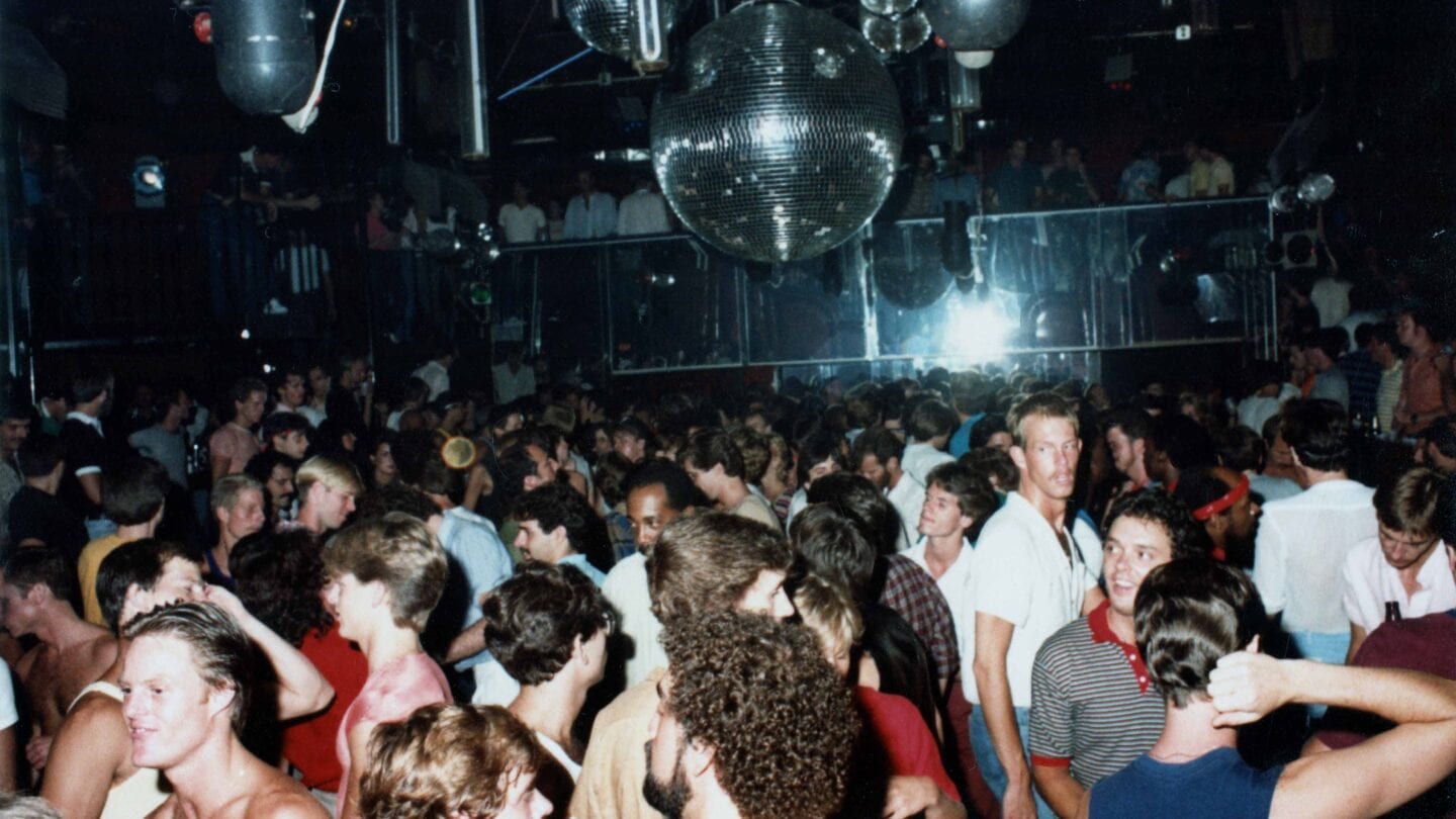 crowd in a night club