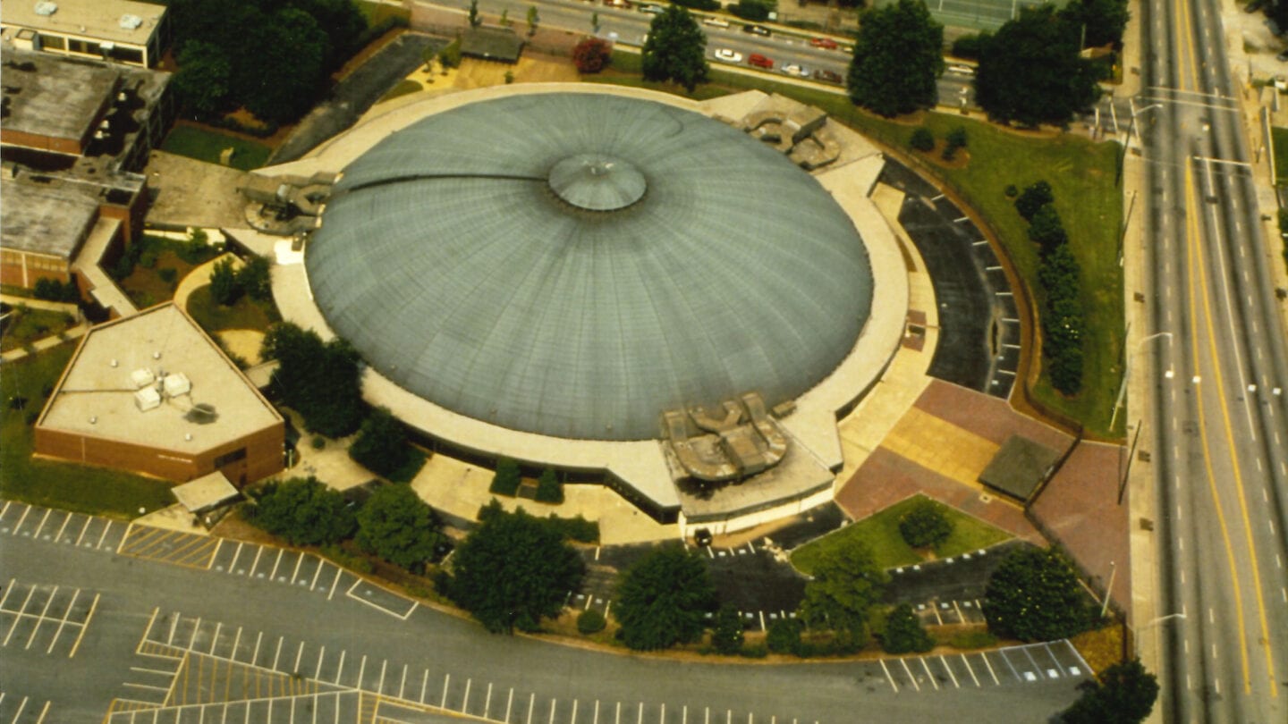 Aerial View of Alexander Memorial Coliseum