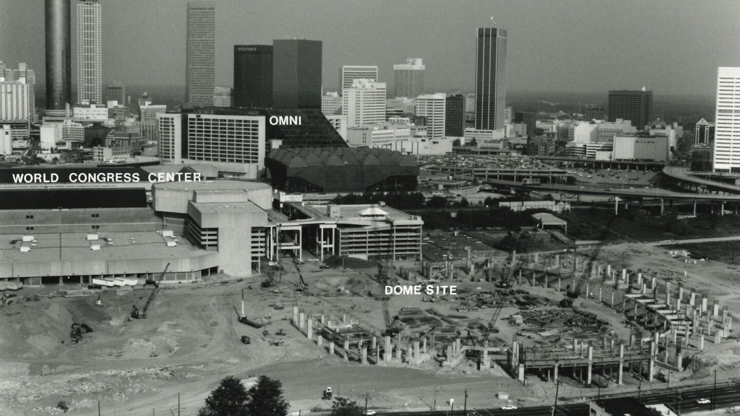 Georgia Dome Construction Site in Downtown Atlanta