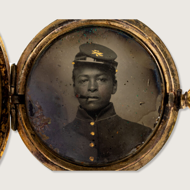 Sweetheart Locket with Soldier’s Portrait, circa 1864