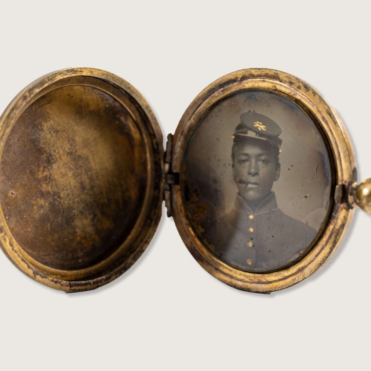 Sweetheart Locket with Soldier’s Portrait, circa 1864