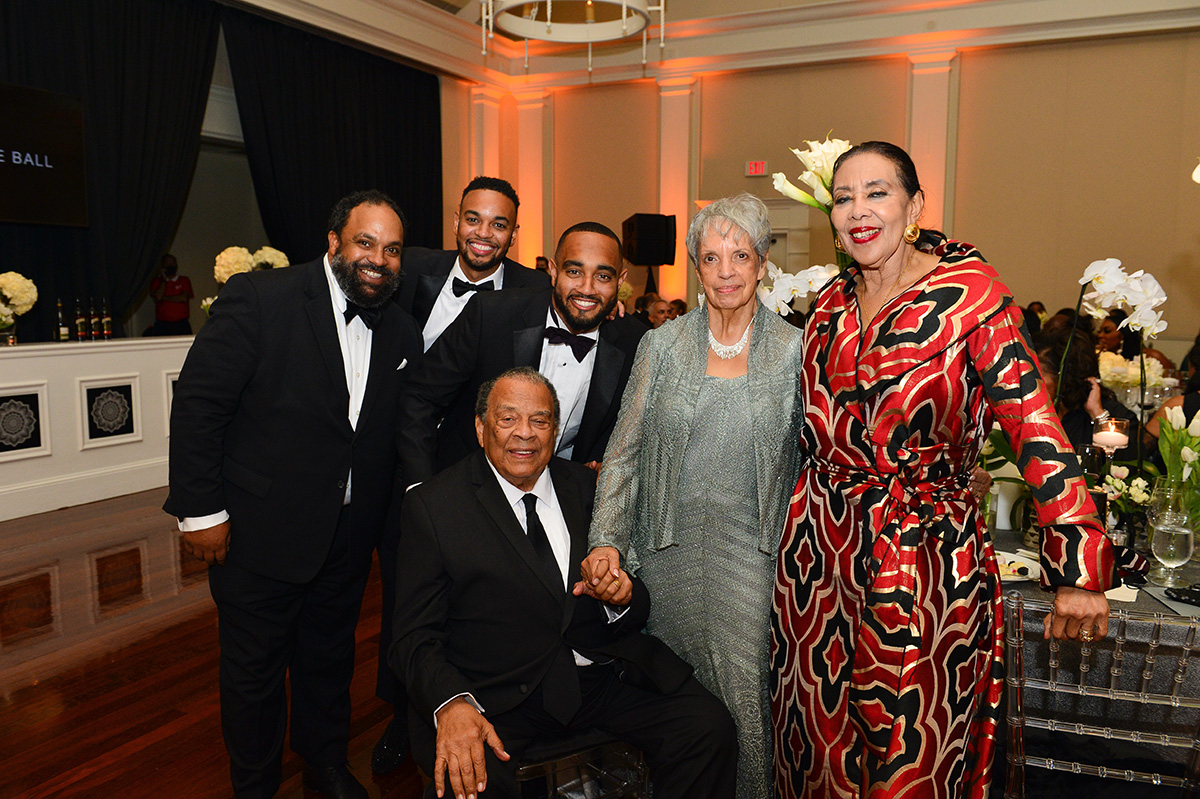 Marcus Twyman, Michael Russell Jr,Benjamin Russell, Maudette Twyman, Ambassador Andrew Young, Carolyn Young