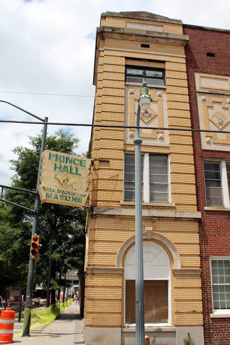 The Prince Hall Masonic Temple on Auburn Avenue