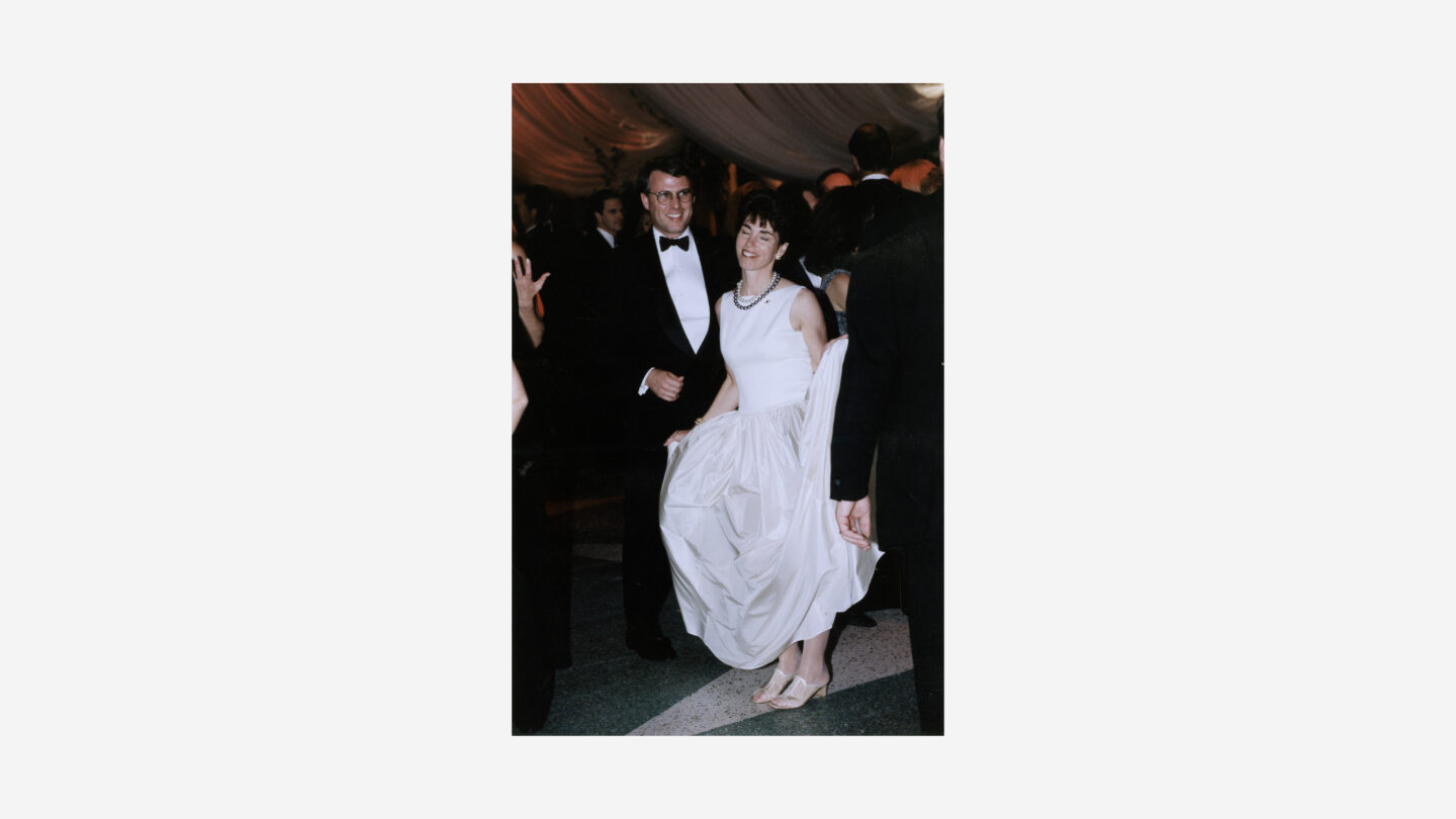 Vintage couple at Swan House Ball