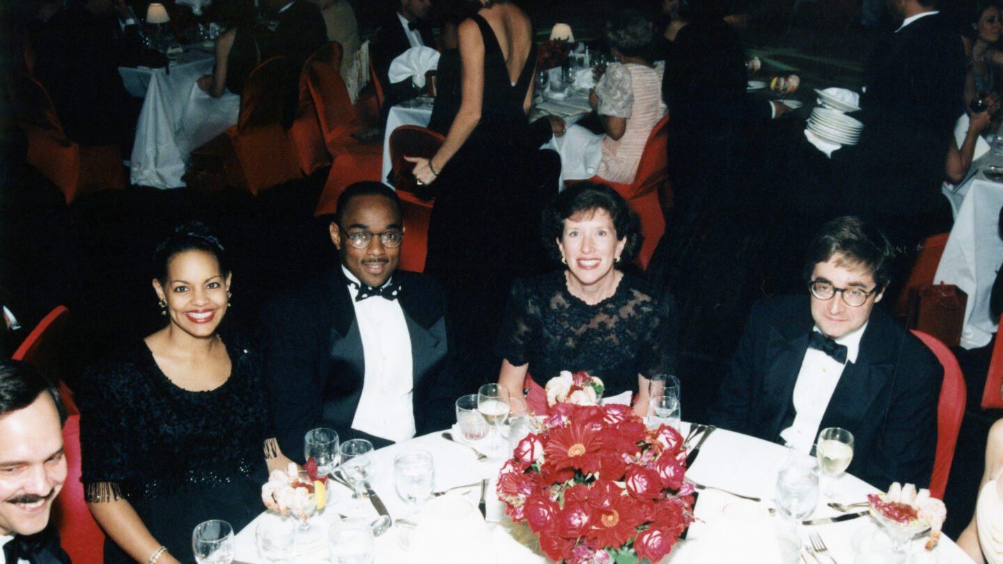 Vintage photo of guest at Swan House Ball