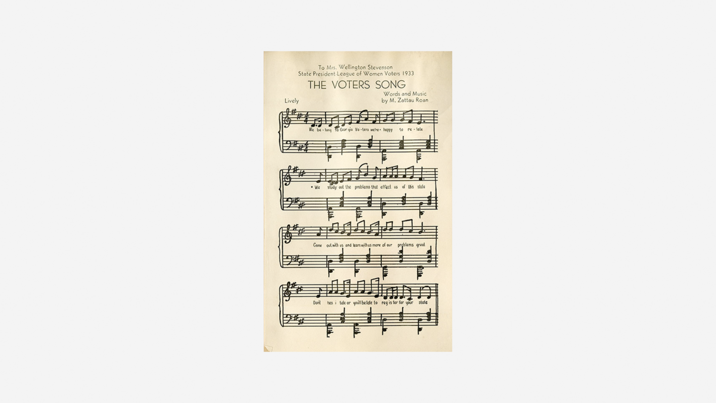 The Voters Song sheet music