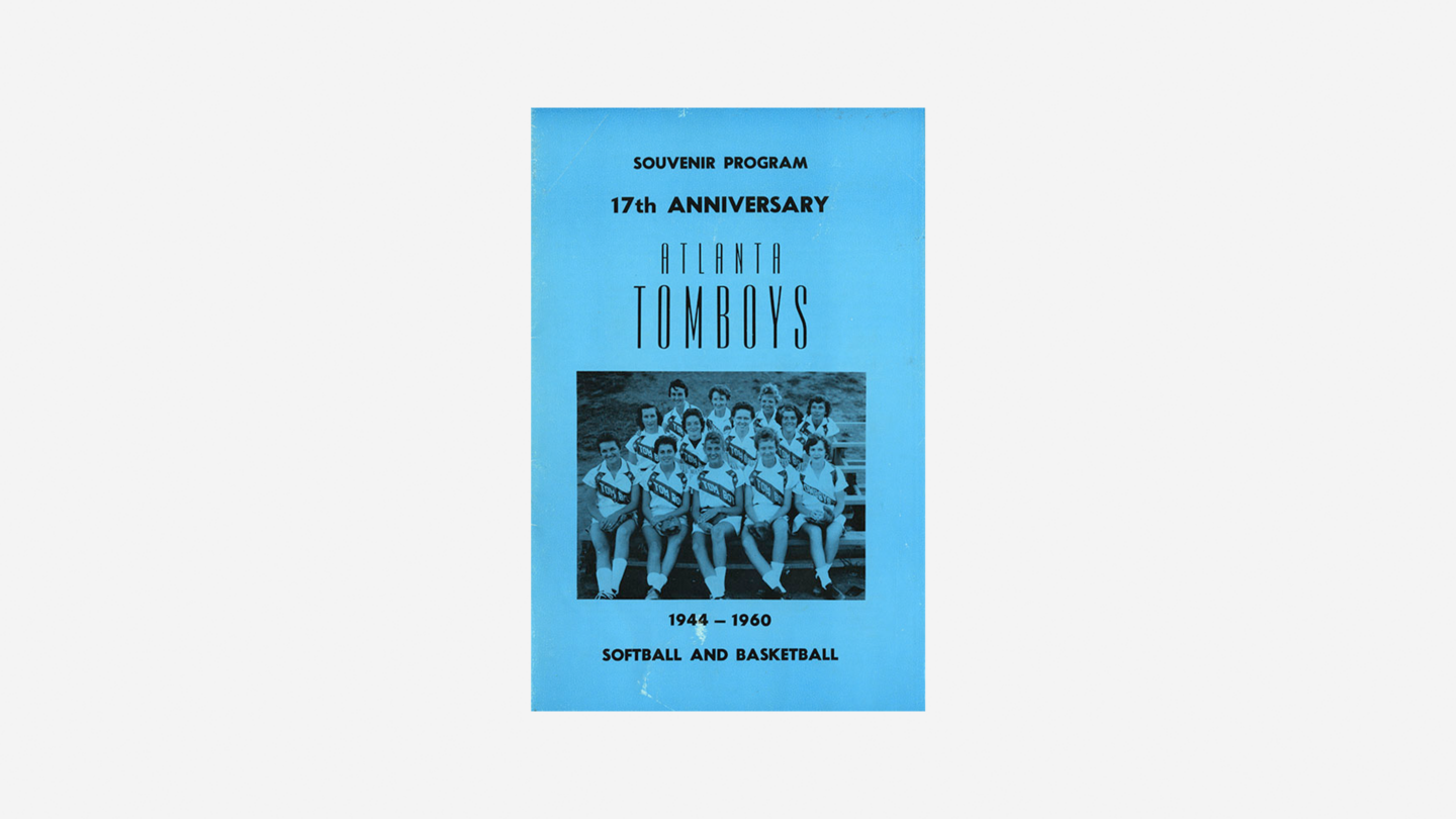 Souvenir program for Atlanta Tomboys