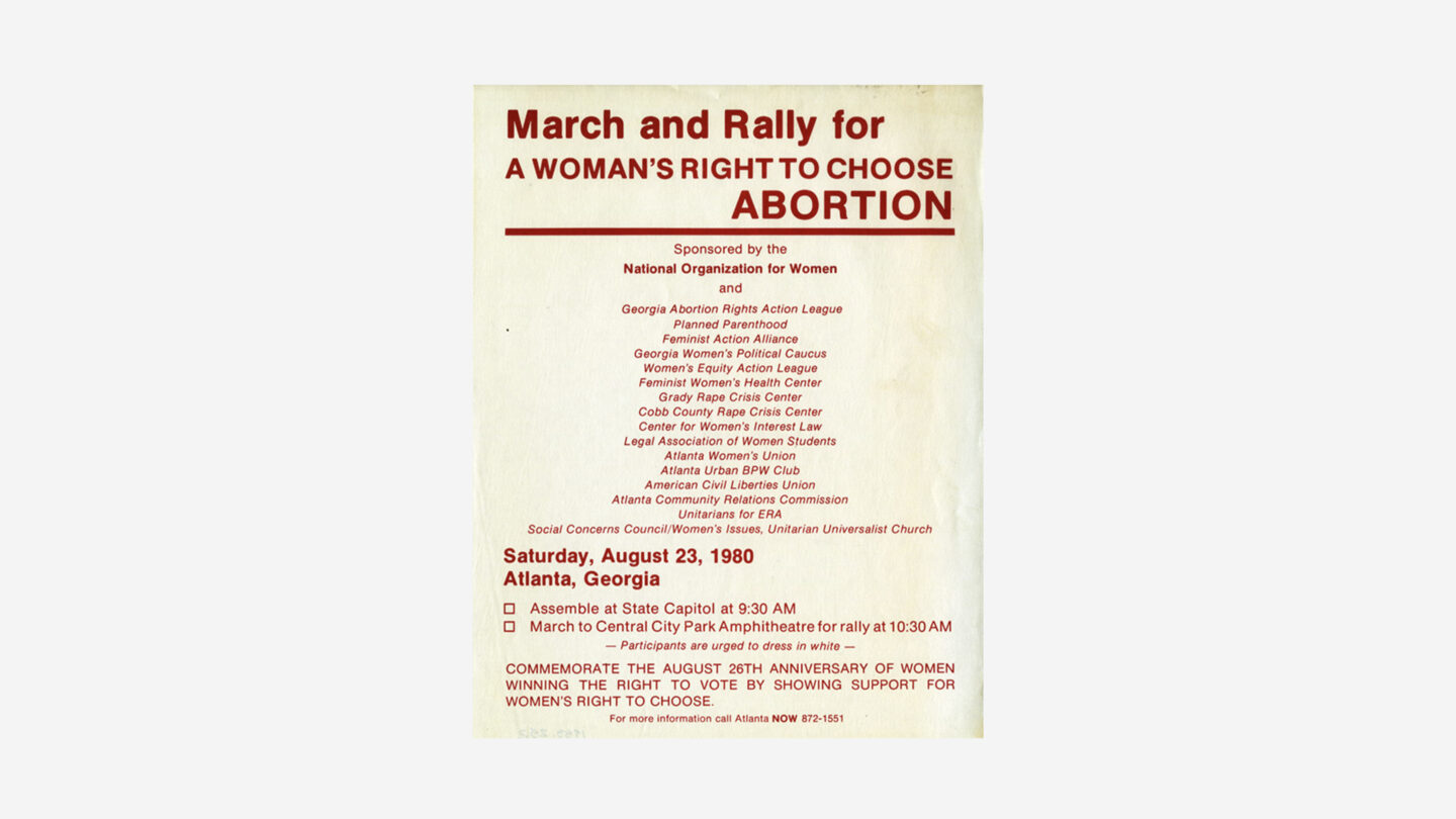 March and Rally for a woman's right to choose abortion