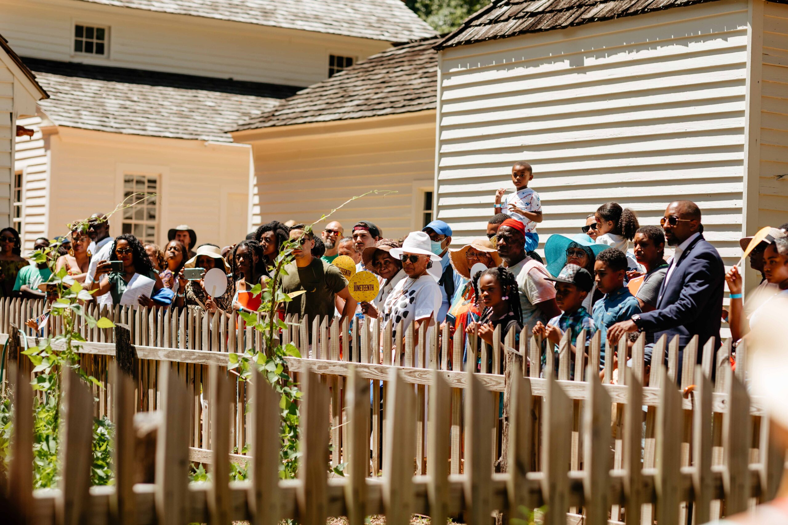 Guests at Juneteenth event on Smith Farm