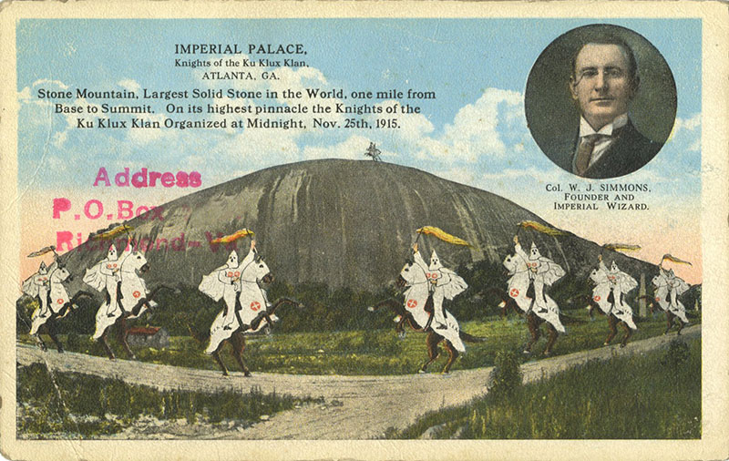 “Imperial Palace, Knights of the Ku Klux Klan, Atlanta, GA [postcard],”