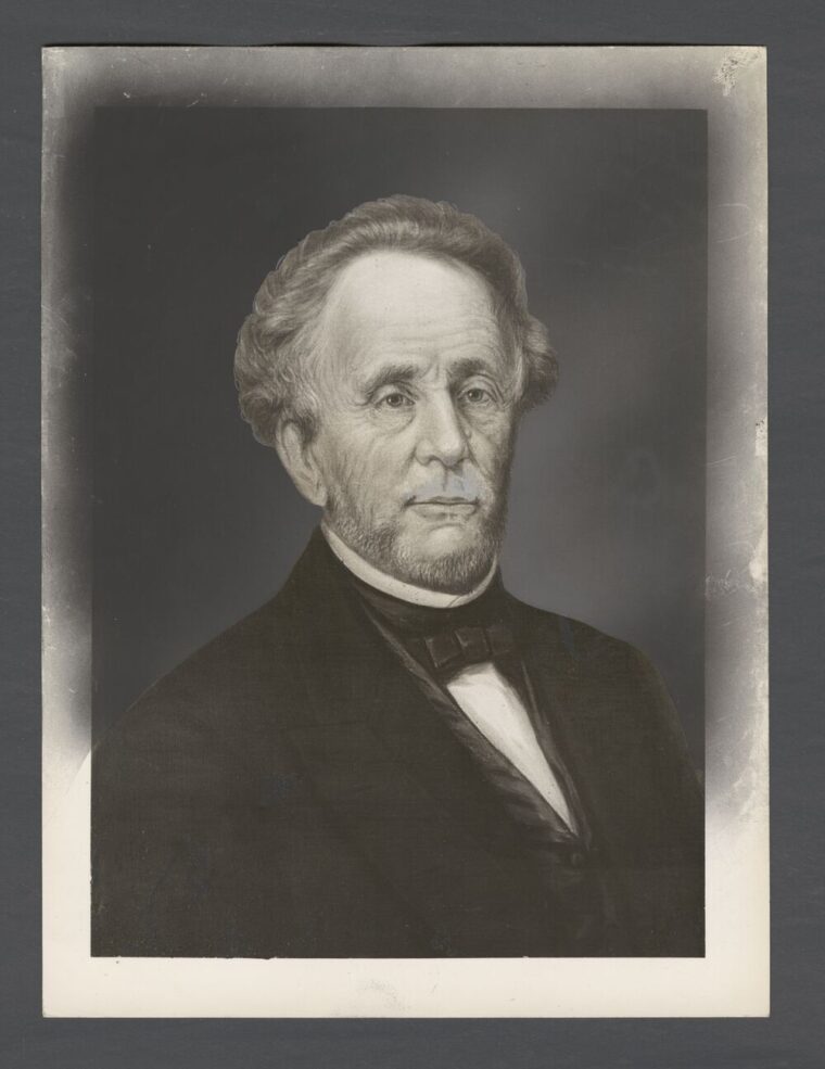 Portrait of George Foster Pierce, former president of Emory University and leader of the Methodist Episcopal Church, South