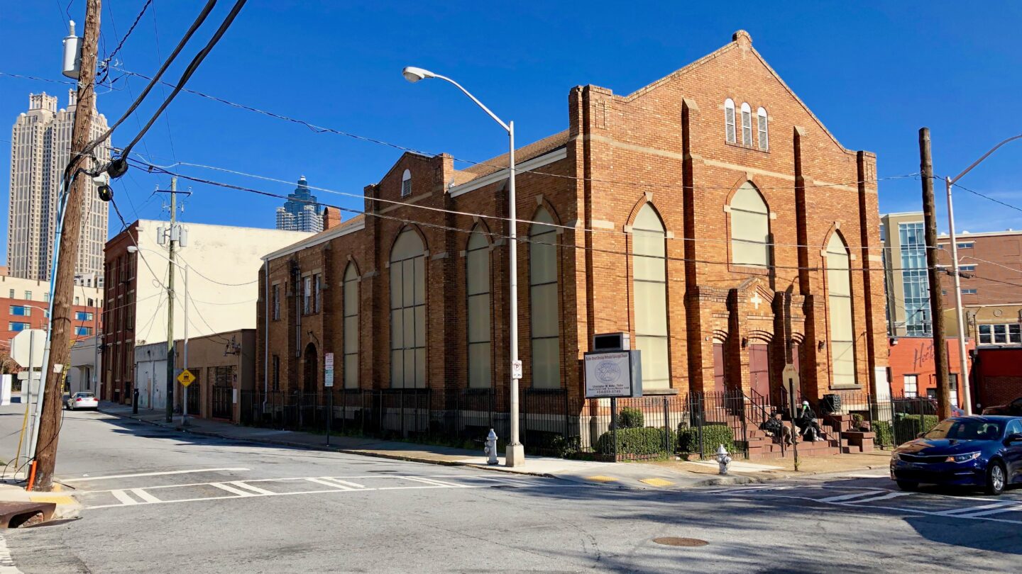 Exterior views of the Butler Street and West Mitchell Street CME churches