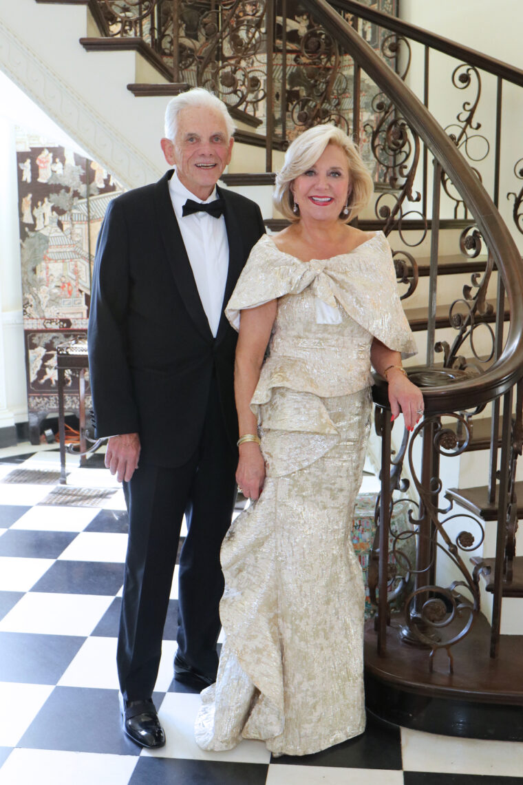 Jenny Pruitt with her husband Bob at Swan House.