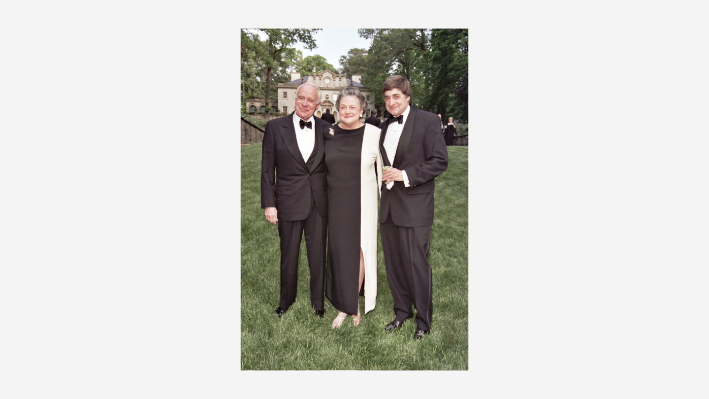 Anne Hale (pictured here with husband Bradley and son Sheffield at the 2004 Swan House Ball)