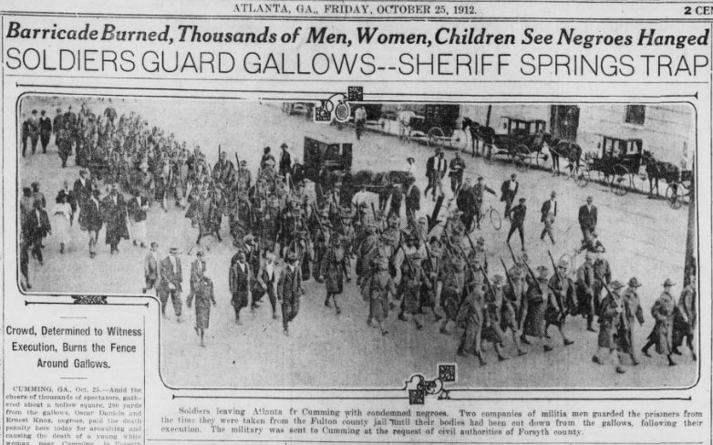 “Soldiers Guard Gallows-Sheriff Springs Trap,” Atlanta Georgian, October 25,
