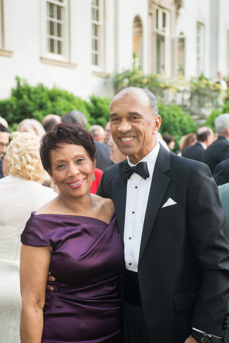 Juanita Baranco, Executive Vice President and Chief Operating Officer of Baranco Automotive Group, and her husband Gregory at the 2019 Swan House Ball.