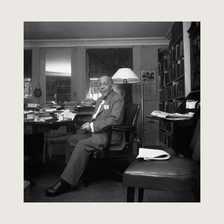 W.E.B. Du Bois in his home office in New York, 1959