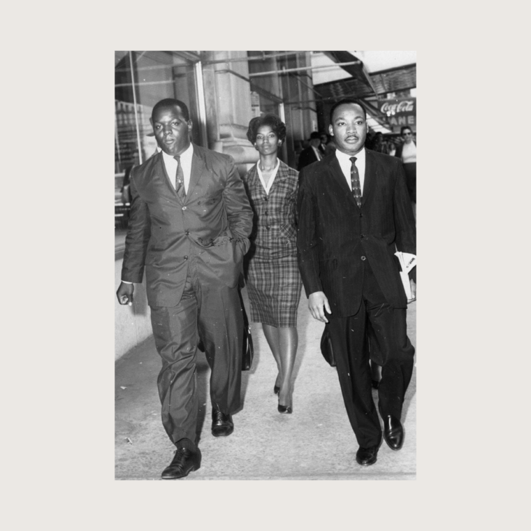 Lonnie King, Marilyn Pryce, and Martin Luther King Jr.