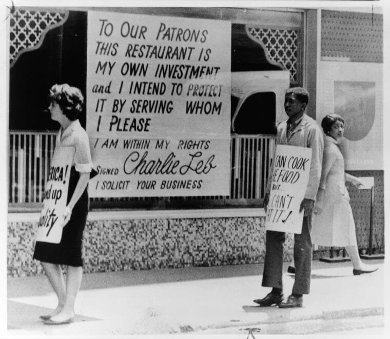 people protesting