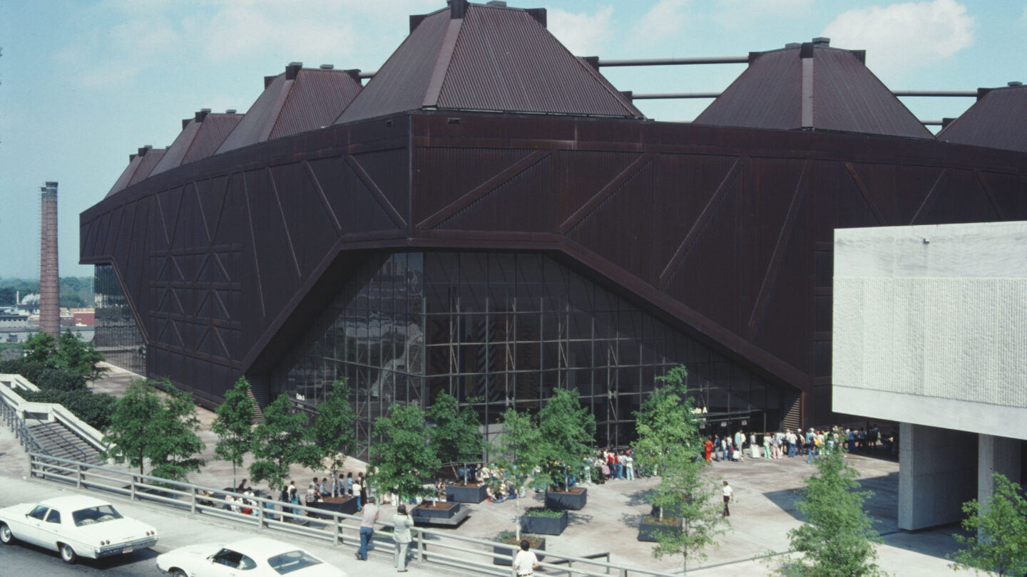 View of the Omni Coliseum in downtown Atlanta