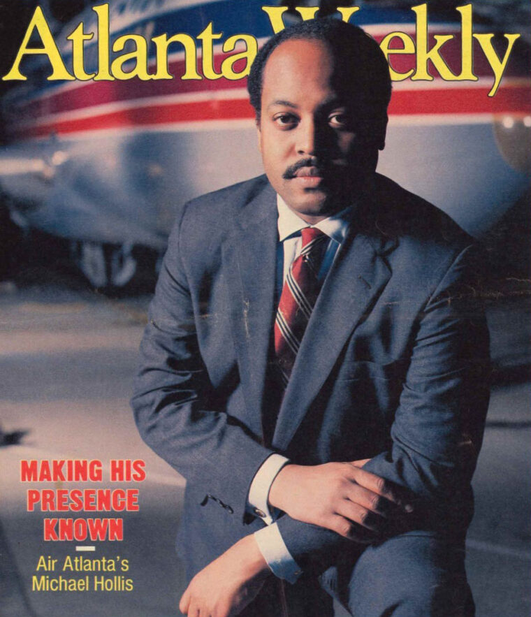 Michael Hollis on the cover of “Atlanta Weekly,” July 14, 1985