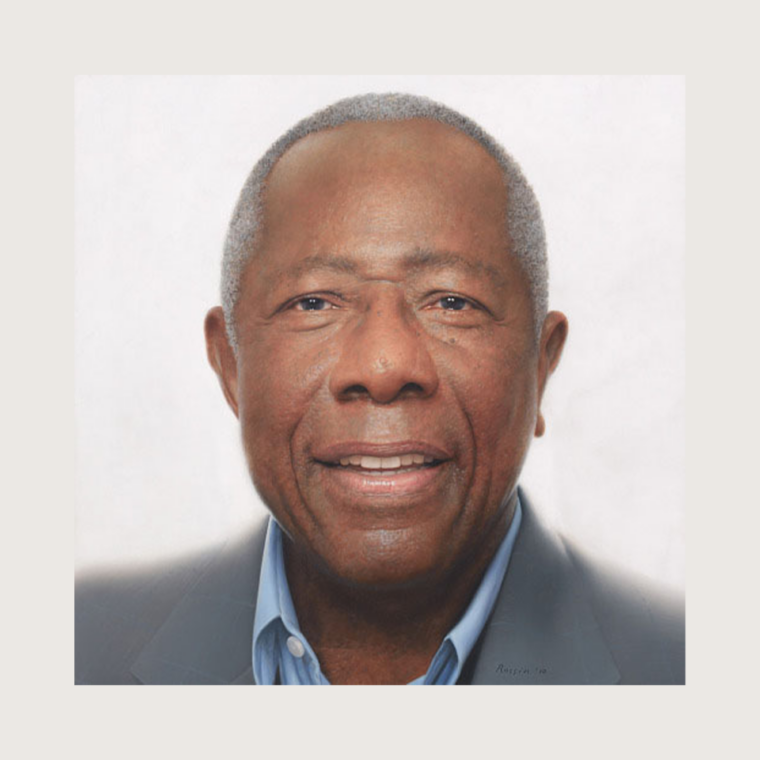 portrait of hank aaron