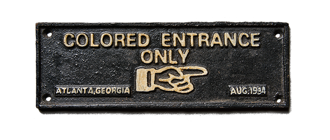 jim crow sign